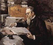 Valentin Serov, Portrait of Nikolai Rimsky Korsakov 1898